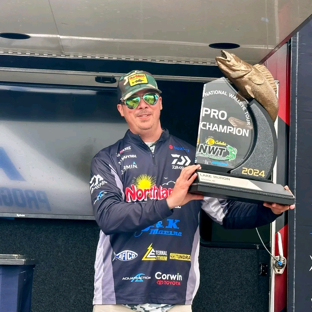 Tom Huynh at the 2024 National Walleye Tour, where he took home the win.
